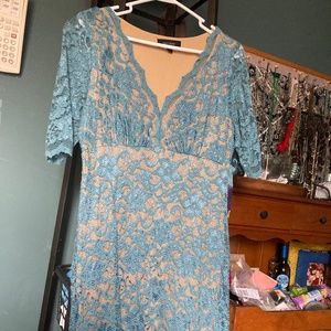 Sage Lace dress Size Large